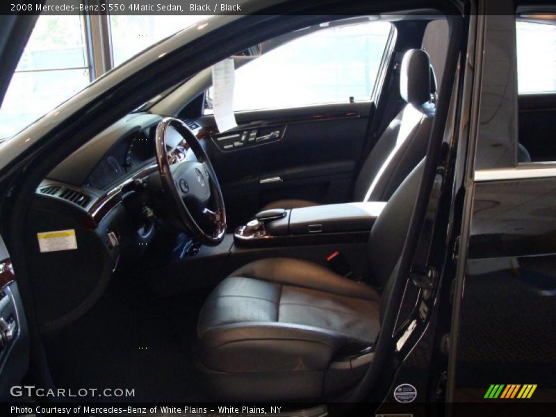 Black / Black 2008 Mercedes-Benz S 550 4Matic Sedan