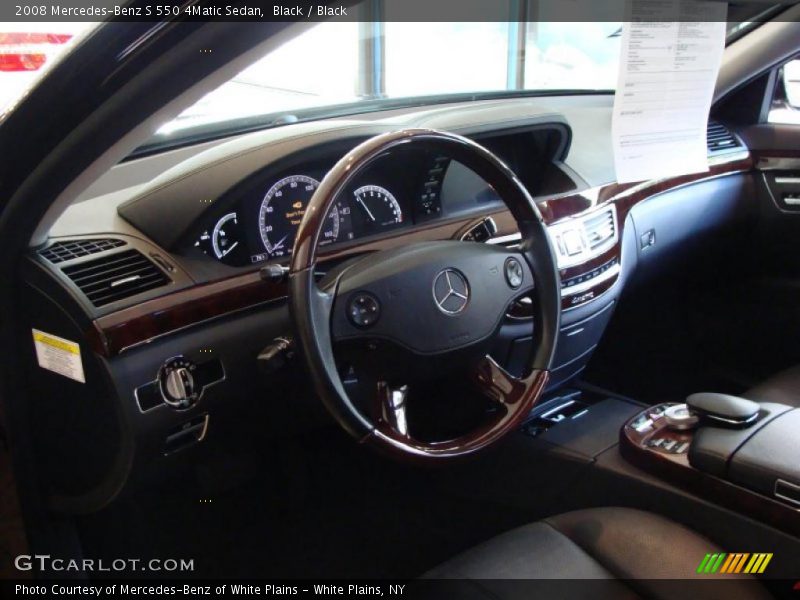 Black / Black 2008 Mercedes-Benz S 550 4Matic Sedan