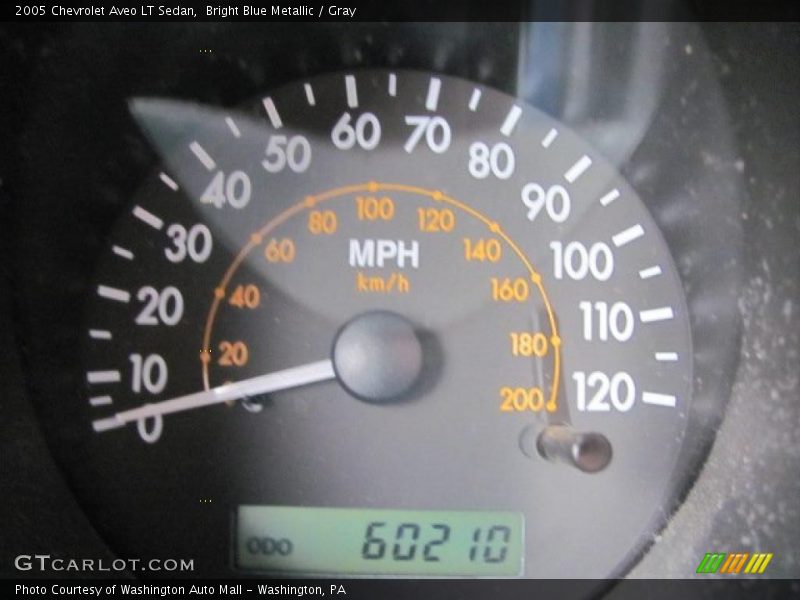 Bright Blue Metallic / Gray 2005 Chevrolet Aveo LT Sedan
