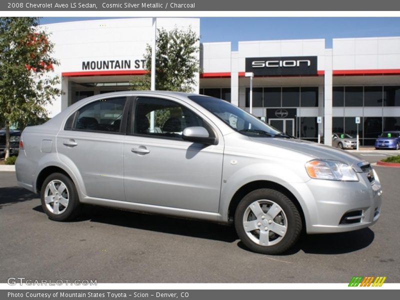 Cosmic Silver Metallic / Charcoal 2008 Chevrolet Aveo LS Sedan