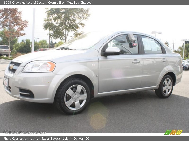 Cosmic Silver Metallic / Charcoal 2008 Chevrolet Aveo LS Sedan