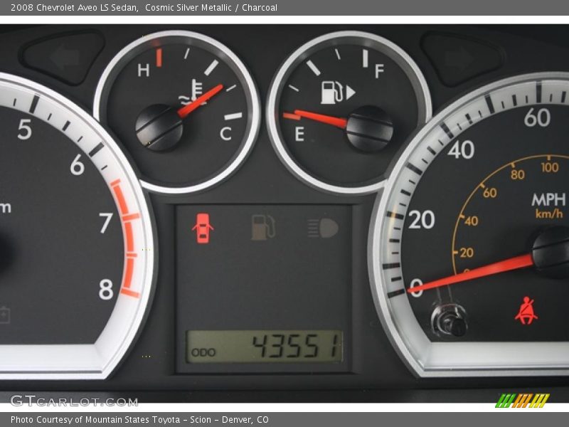 Cosmic Silver Metallic / Charcoal 2008 Chevrolet Aveo LS Sedan