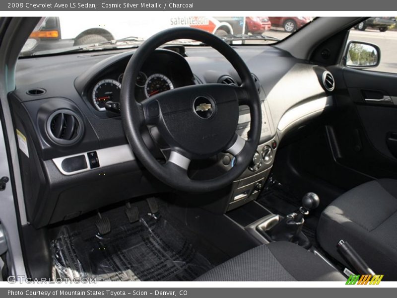 Cosmic Silver Metallic / Charcoal 2008 Chevrolet Aveo LS Sedan