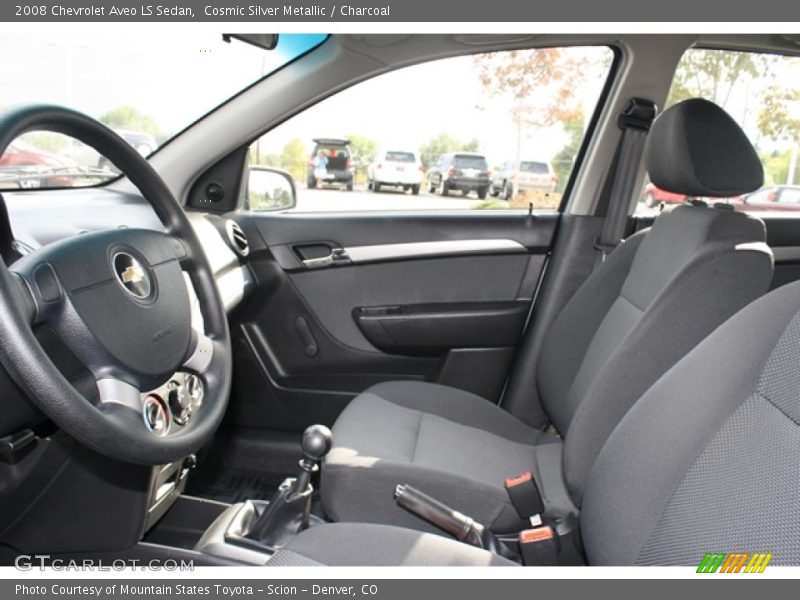 Cosmic Silver Metallic / Charcoal 2008 Chevrolet Aveo LS Sedan