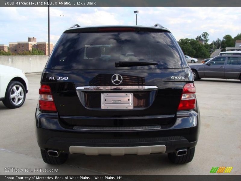 Black / Black 2008 Mercedes-Benz ML 350 4Matic