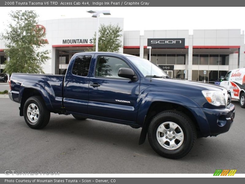 Indigo Ink Pearl / Graphite Gray 2008 Toyota Tacoma V6 TRD  Access Cab 4x4