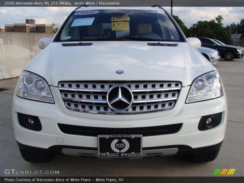 Arctic White / Macadamia 2008 Mercedes-Benz ML 350 4Matic
