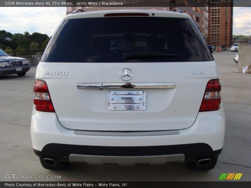 Arctic White / Macadamia 2008 Mercedes-Benz ML 350 4Matic
