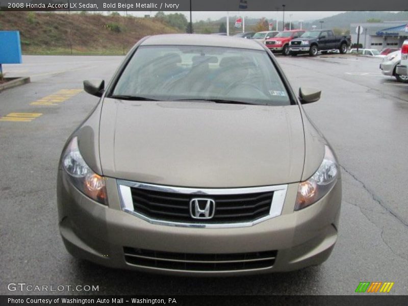 Bold Beige Metallic / Ivory 2008 Honda Accord LX Sedan