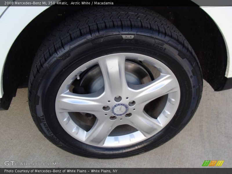Arctic White / Macadamia 2008 Mercedes-Benz ML 350 4Matic
