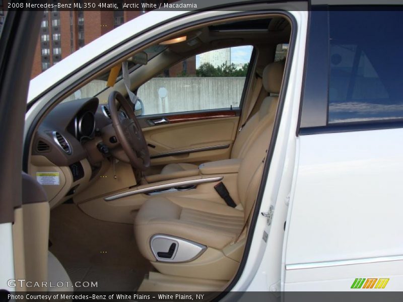 Arctic White / Macadamia 2008 Mercedes-Benz ML 350 4Matic