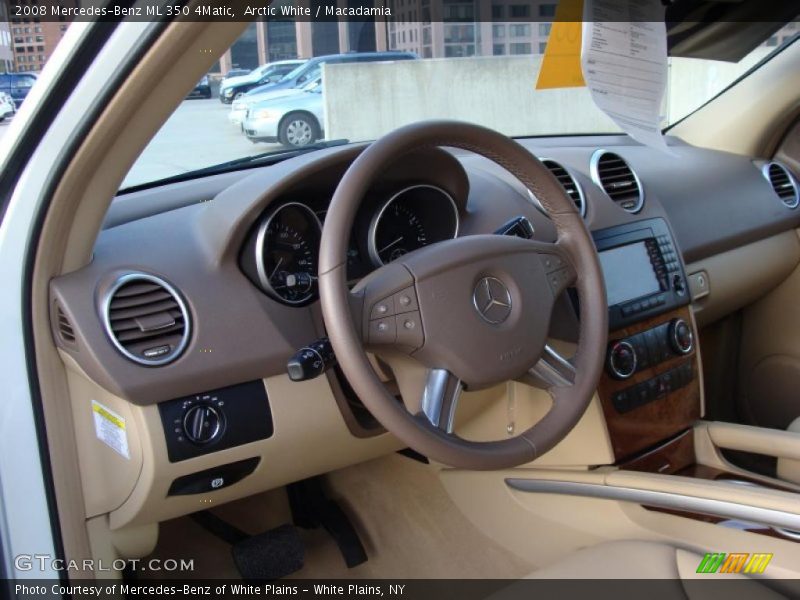Arctic White / Macadamia 2008 Mercedes-Benz ML 350 4Matic
