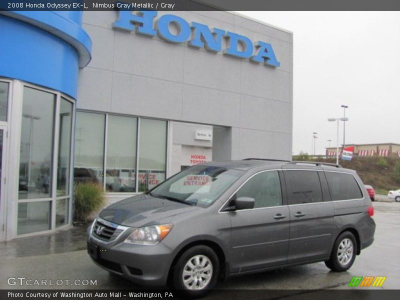 Nimbus Gray Metallic / Gray 2008 Honda Odyssey EX-L