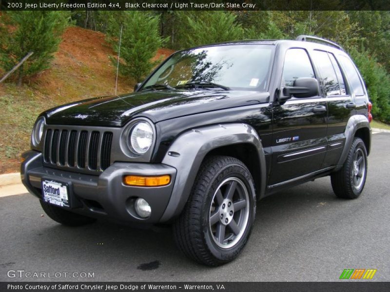 Black Clearcoat / Light Taupe/Dark Slate Gray 2003 Jeep Liberty Freedom Edition 4x4