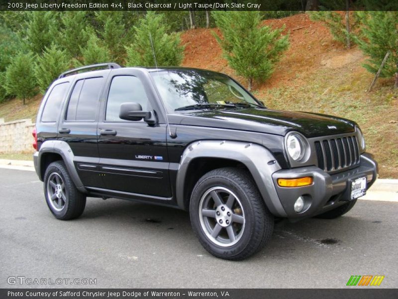 Black Clearcoat / Light Taupe/Dark Slate Gray 2003 Jeep Liberty Freedom Edition 4x4