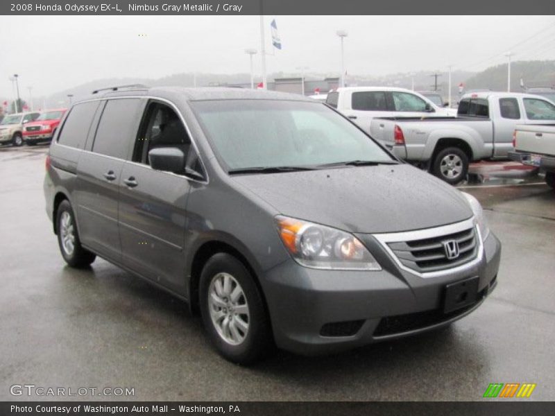 Nimbus Gray Metallic / Gray 2008 Honda Odyssey EX-L