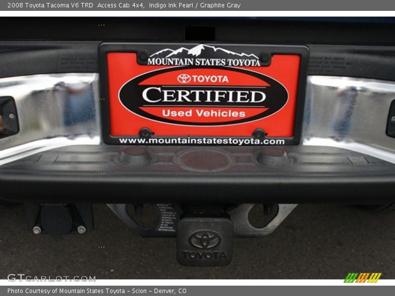 Indigo Ink Pearl / Graphite Gray 2008 Toyota Tacoma V6 TRD  Access Cab 4x4