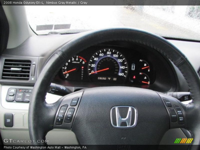 Nimbus Gray Metallic / Gray 2008 Honda Odyssey EX-L