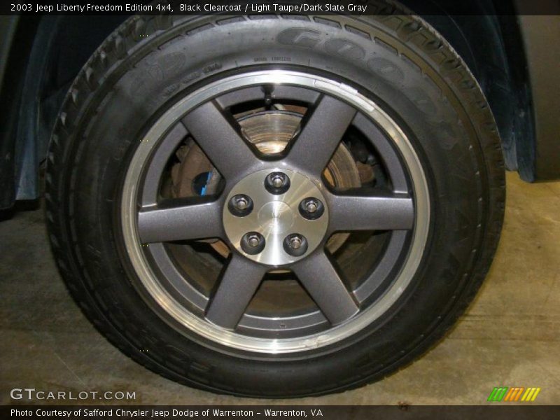Black Clearcoat / Light Taupe/Dark Slate Gray 2003 Jeep Liberty Freedom Edition 4x4
