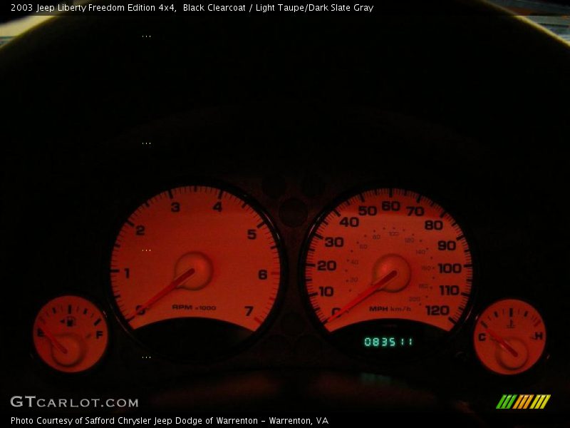 Black Clearcoat / Light Taupe/Dark Slate Gray 2003 Jeep Liberty Freedom Edition 4x4