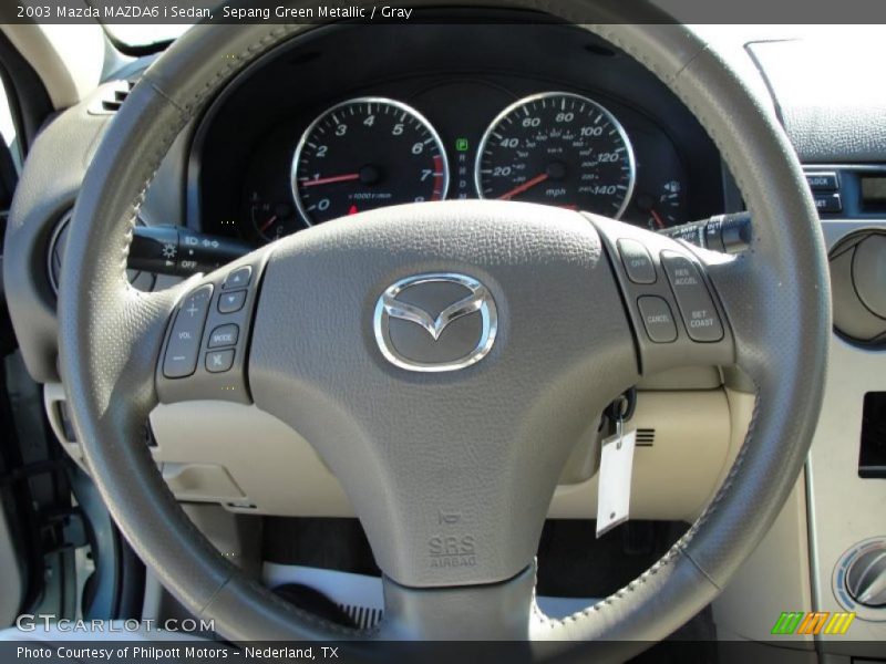 Sepang Green Metallic / Gray 2003 Mazda MAZDA6 i Sedan