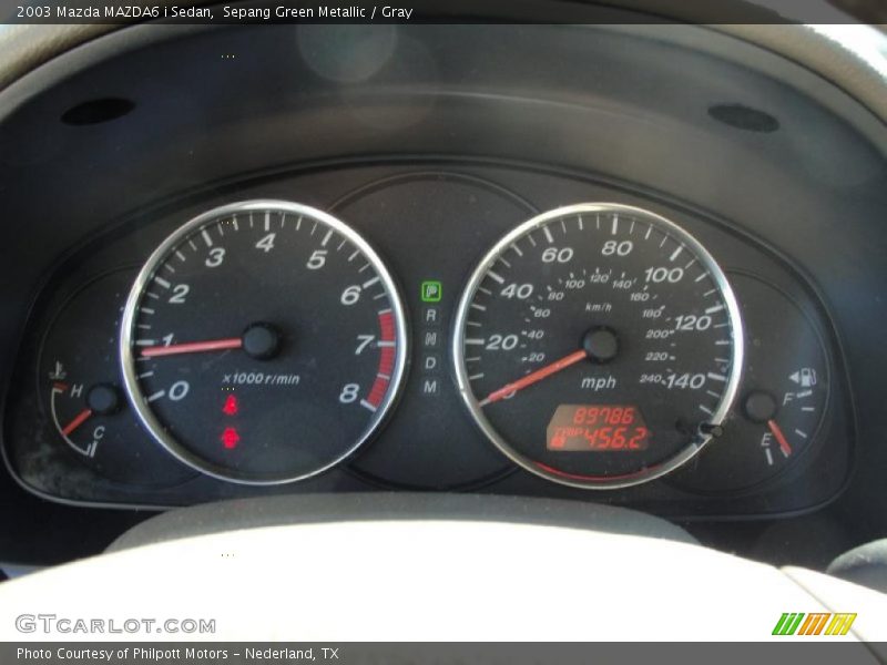 Sepang Green Metallic / Gray 2003 Mazda MAZDA6 i Sedan