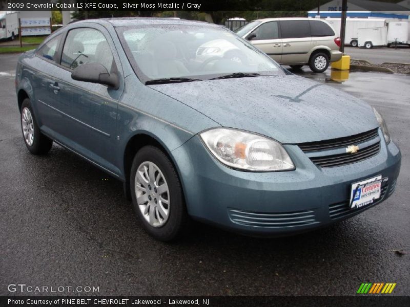 Silver Moss Metallic / Gray 2009 Chevrolet Cobalt LS XFE Coupe