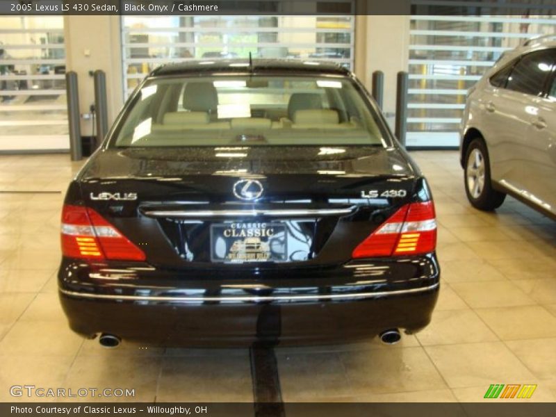 Black Onyx / Cashmere 2005 Lexus LS 430 Sedan