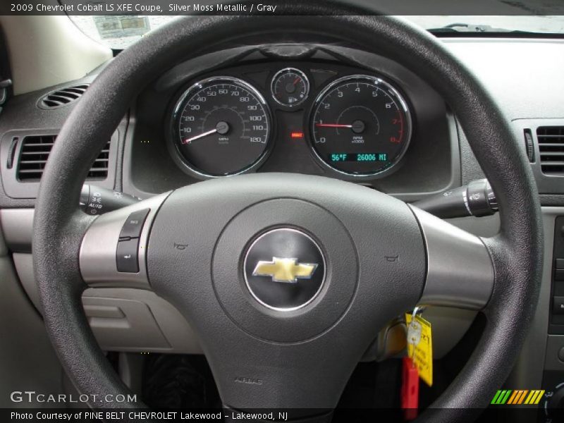 Silver Moss Metallic / Gray 2009 Chevrolet Cobalt LS XFE Coupe
