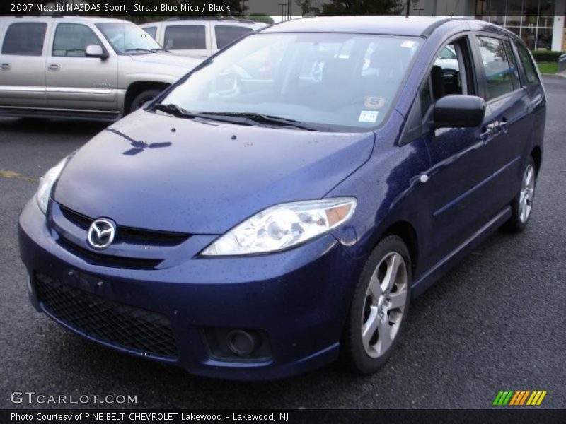 Strato Blue Mica / Black 2007 Mazda MAZDA5 Sport