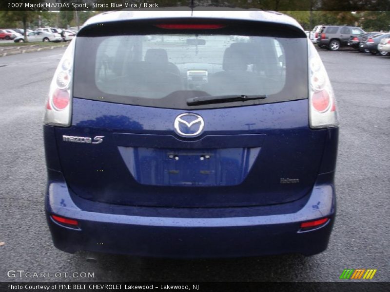 Strato Blue Mica / Black 2007 Mazda MAZDA5 Sport