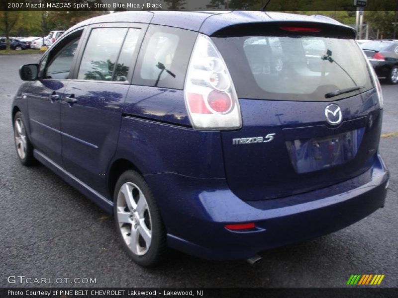 Strato Blue Mica / Black 2007 Mazda MAZDA5 Sport