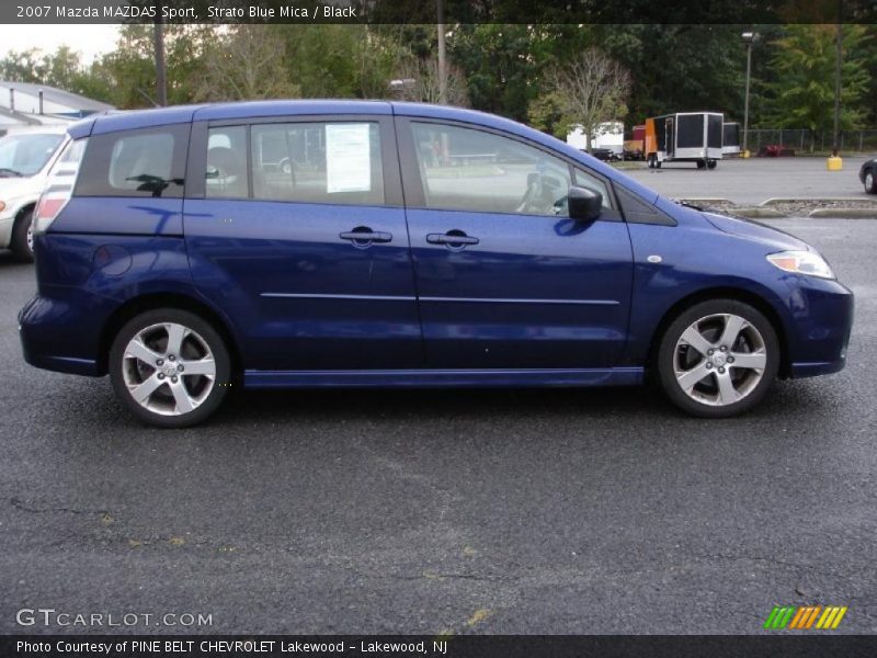 Strato Blue Mica / Black 2007 Mazda MAZDA5 Sport