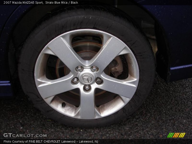 Strato Blue Mica / Black 2007 Mazda MAZDA5 Sport
