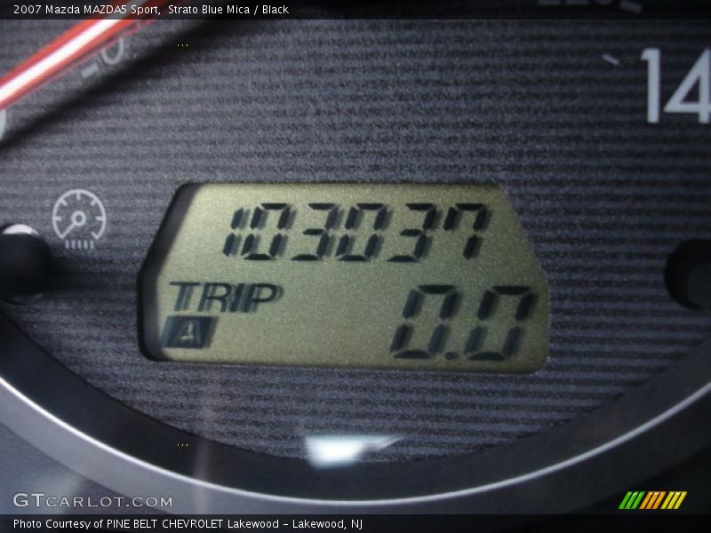 Strato Blue Mica / Black 2007 Mazda MAZDA5 Sport