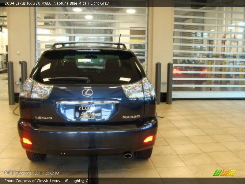 Neptune Blue Mica / Light Gray 2004 Lexus RX 330 AWD