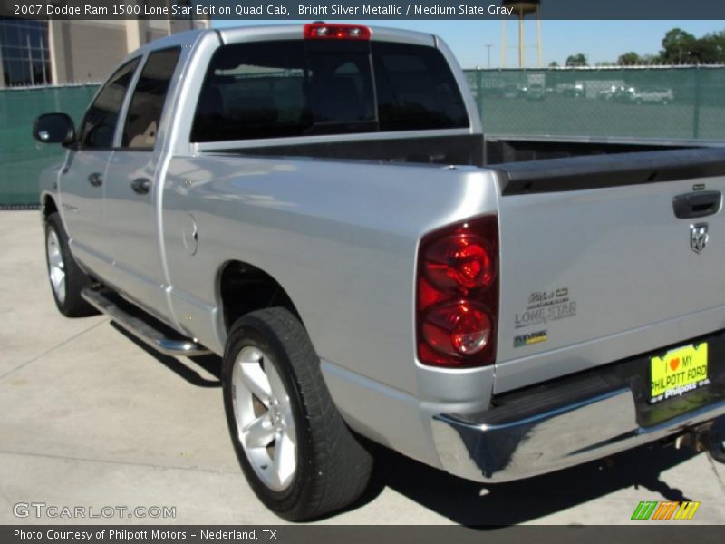 Bright Silver Metallic / Medium Slate Gray 2007 Dodge Ram 1500 Lone Star Edition Quad Cab