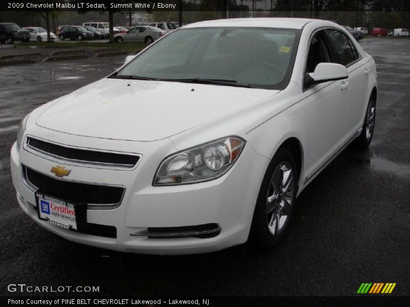 Summit White / Ebony 2009 Chevrolet Malibu LT Sedan