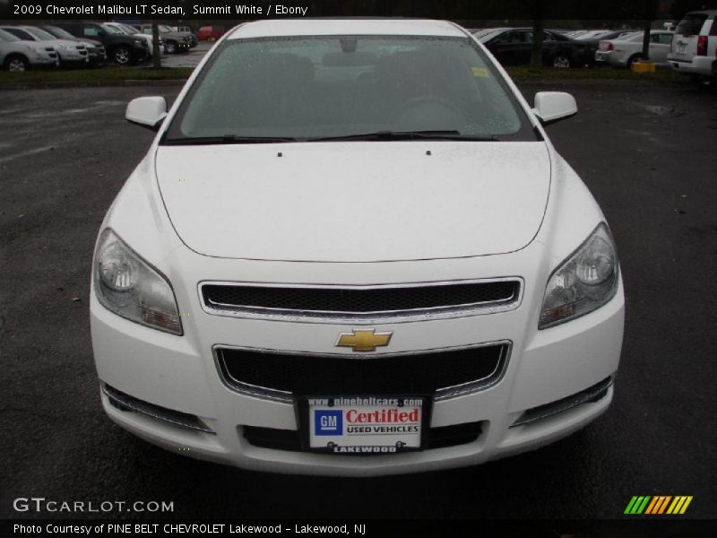 Summit White / Ebony 2009 Chevrolet Malibu LT Sedan