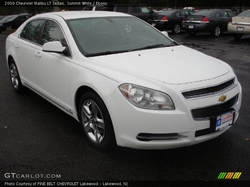 Summit White / Ebony 2009 Chevrolet Malibu LT Sedan