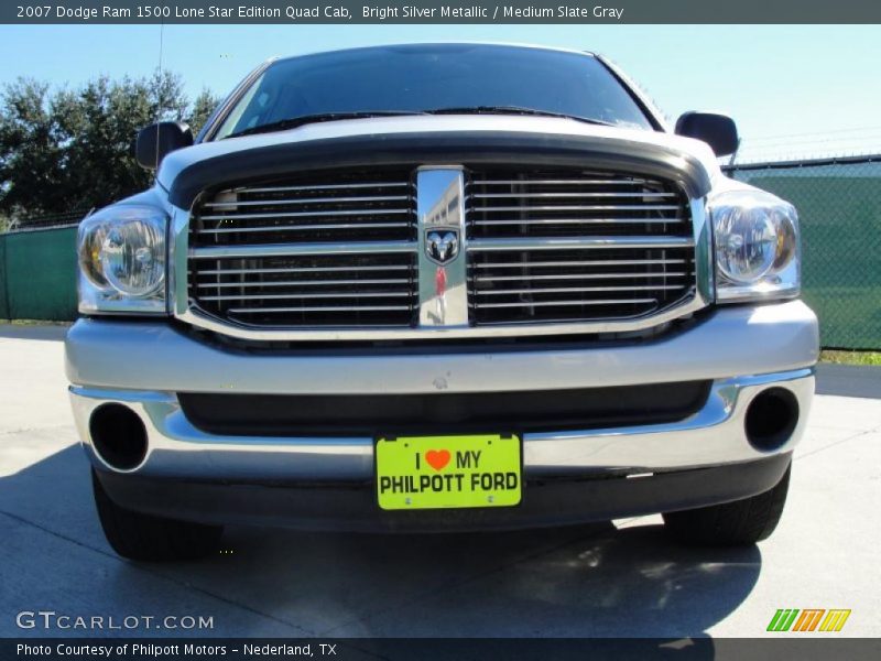 Bright Silver Metallic / Medium Slate Gray 2007 Dodge Ram 1500 Lone Star Edition Quad Cab