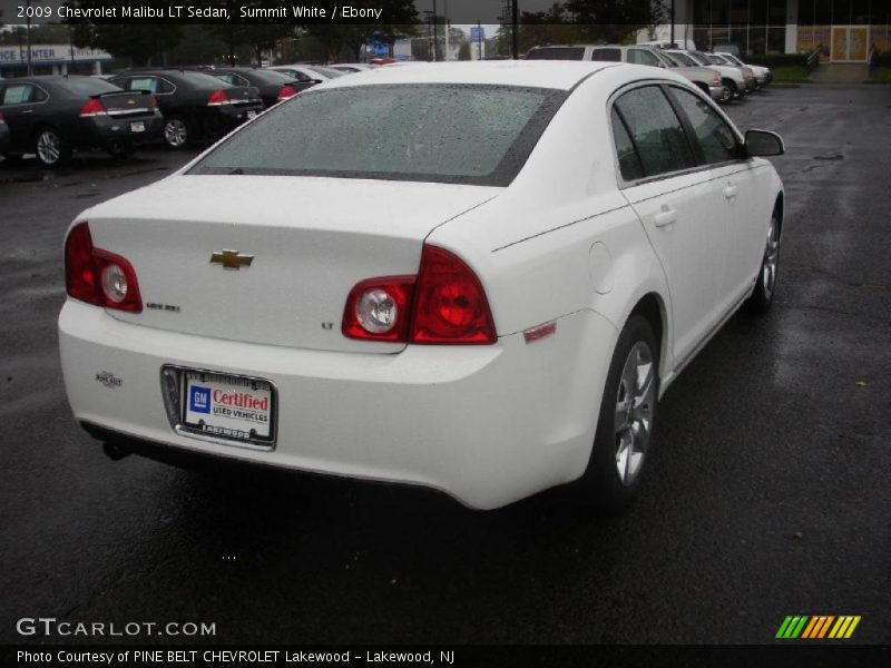 Summit White / Ebony 2009 Chevrolet Malibu LT Sedan