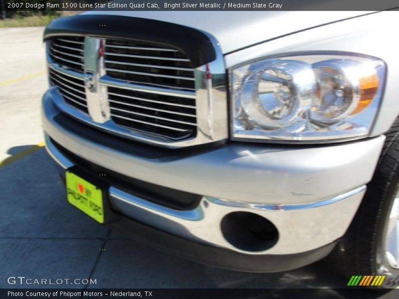 Bright Silver Metallic / Medium Slate Gray 2007 Dodge Ram 1500 Lone Star Edition Quad Cab