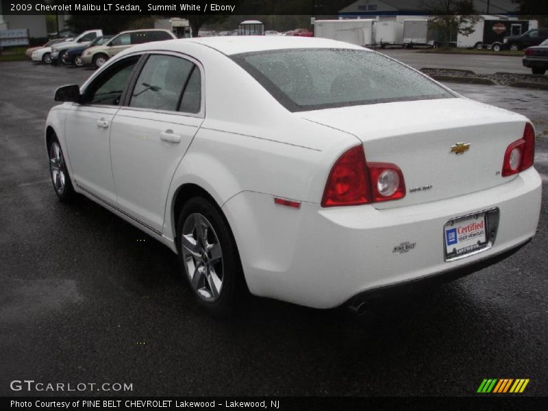 Summit White / Ebony 2009 Chevrolet Malibu LT Sedan