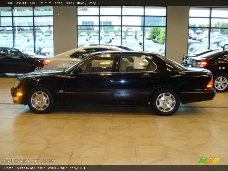 Black Onyx / Ivory 2000 Lexus LS 400 Platinum Series