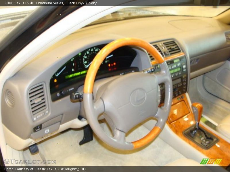 Black Onyx / Ivory 2000 Lexus LS 400 Platinum Series