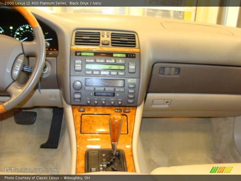 Black Onyx / Ivory 2000 Lexus LS 400 Platinum Series