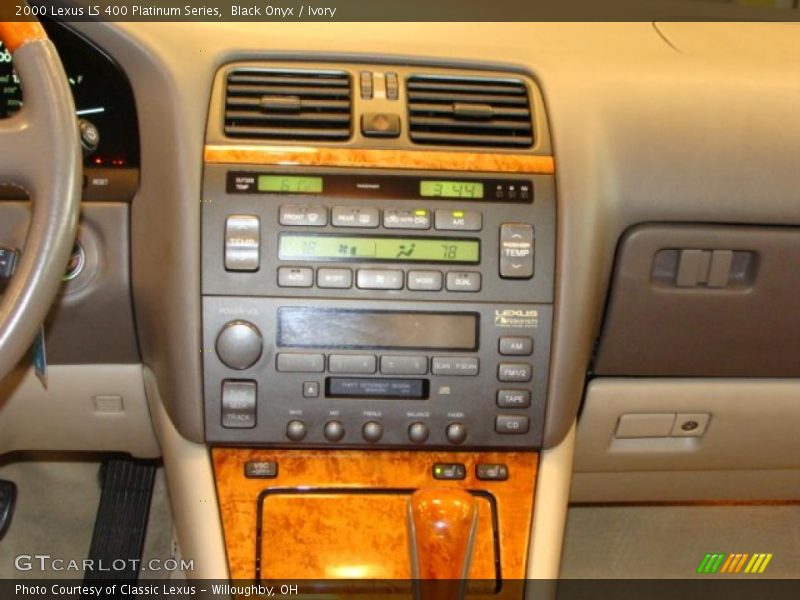 Black Onyx / Ivory 2000 Lexus LS 400 Platinum Series
