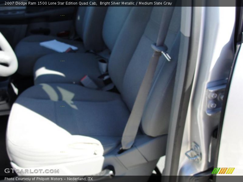 Bright Silver Metallic / Medium Slate Gray 2007 Dodge Ram 1500 Lone Star Edition Quad Cab