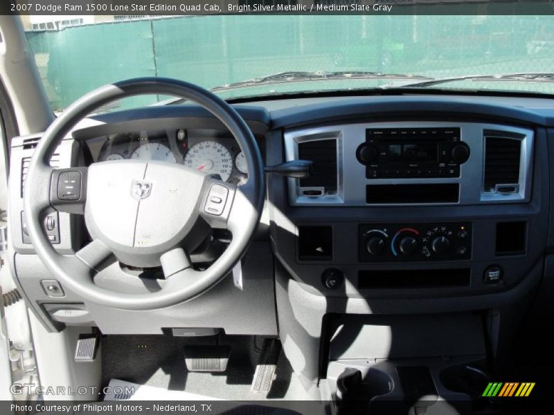 Bright Silver Metallic / Medium Slate Gray 2007 Dodge Ram 1500 Lone Star Edition Quad Cab